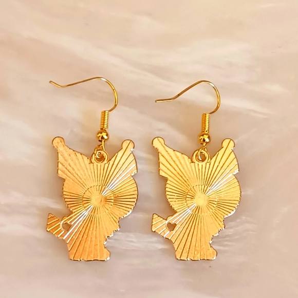 Sanrio Kuromi Oil Painted Handmade Earrings - Picture 3 of 4